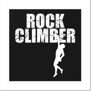 Stylish Rock Climbing Posters and Art